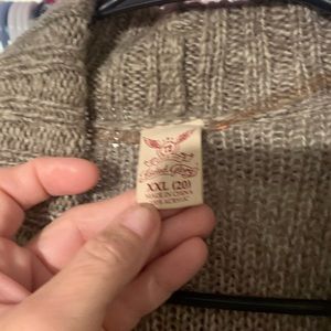 Size XXL Faded Glory Grey Cardigan